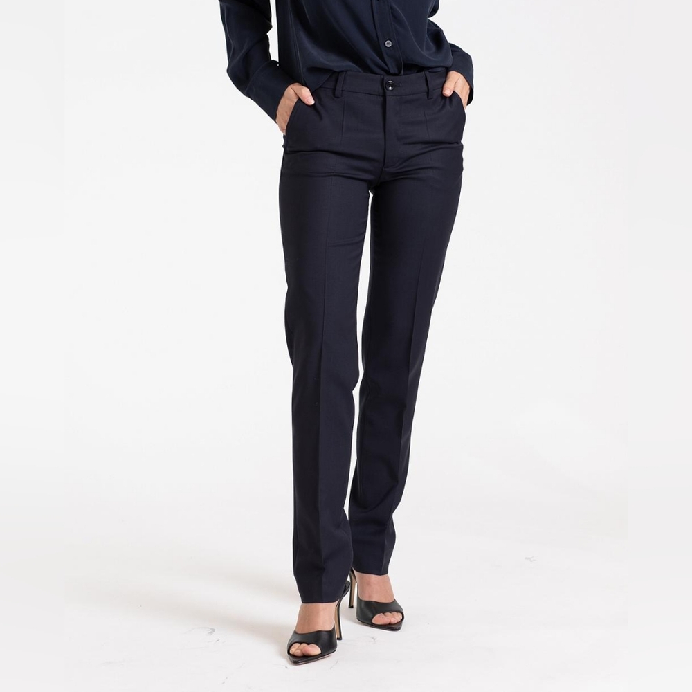 Filippa K Cool Wool Slacks Dark Navy XXS Trousers Pants